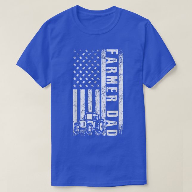 T-shirt Fermier DAD Drapeau américain Fermier Agriculture  (Design devant)