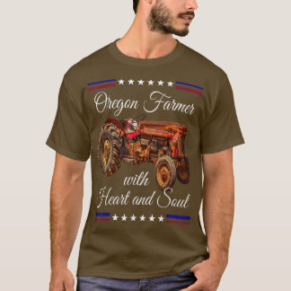 T-shirt Fermier de l'Oregon Rétro