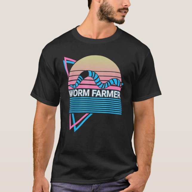 T-shirt Fermier de ver Vermiculture de ver Fermier de ver (Devant)
