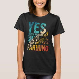 T-shirt Fermier Fermier Retraite Agricole Fermier Vie Agri