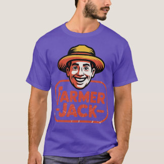 T-shirt Fermier Jack Retro 80s Old School Vintage