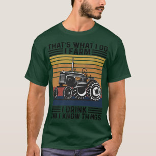 T-shirt Fermier Papa Tracteurs Fermier Drôle Dire Hommes F