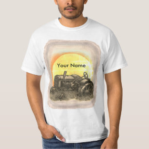 T-shirt Fermier Pour Pâter Le Tracteur