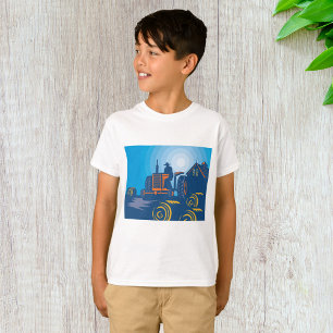T-shirt Fermier Sur Un Tracteur