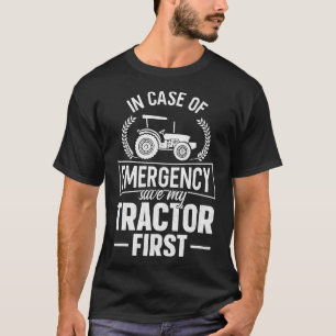 T-shirt Fermier Tracteur Vintage En Coque D'Urgence