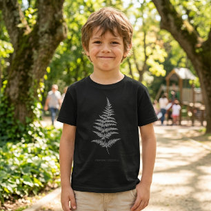 T-shirt Fern - Gymnogramma Chrysophylla. Effet de rayons X
