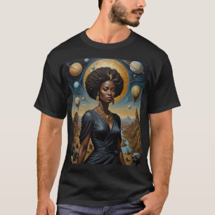 T-shirt Férofuturiste Lune déesse Power Shirt