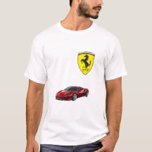 T-shirt Ferrari Logo Homme - Pour Supercar Enthusi