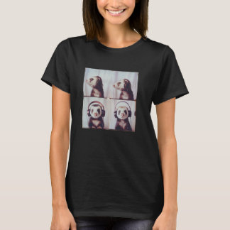 T-shirt Ferret Dans Les Casques SPD Autisme Autiste Sensat