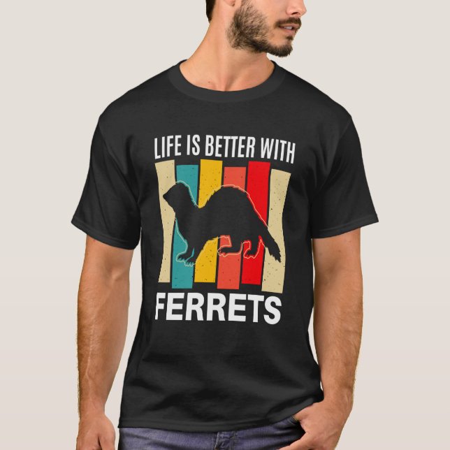 T-shirt Ferret  with Ferrets Ferret (Devant)