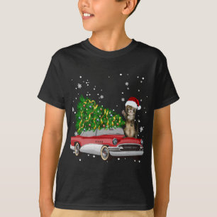 T-shirt Ferrets Routes Camion Rouge Noël Arbre Noël