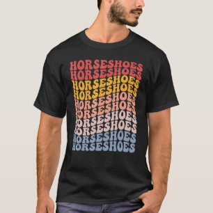 T-shirt Fers à cheval Groovy Retro Sports