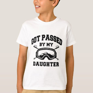 T-shirt Fessée par ma fille Typographie vintage amateurs d