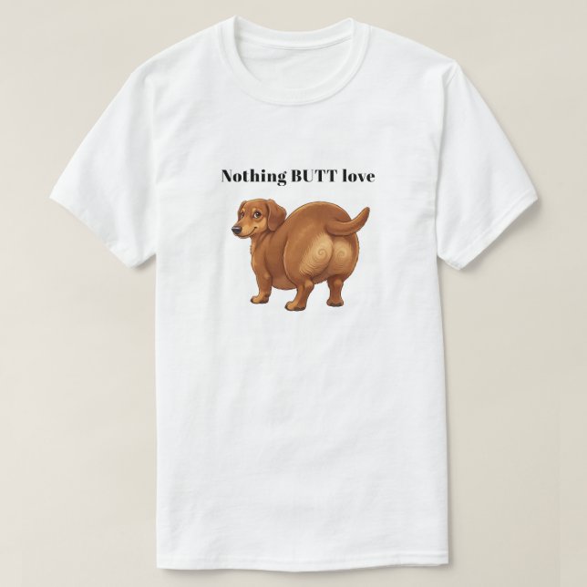 T-shirt Fessier de Teckel (Design devant)