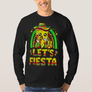 T-shirt Festa Dabbing Taco Rainbow Cinco De Mayo Par