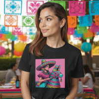 Festif Funny Mexicaine Fiesta Piñata Chemise