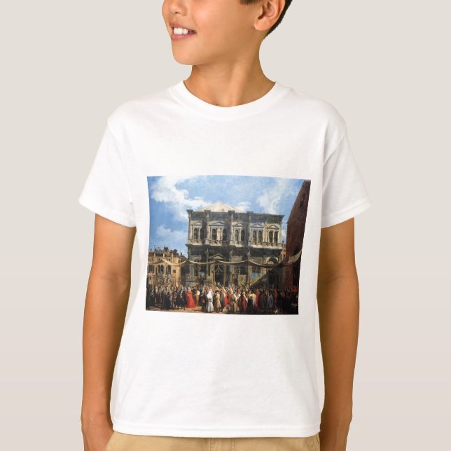 T-shirt Festin de San Rocco par Canaletto (Devant)