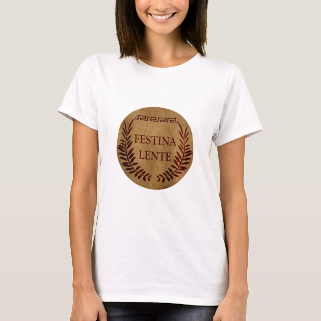 T-shirt Festina lente (Devant)
