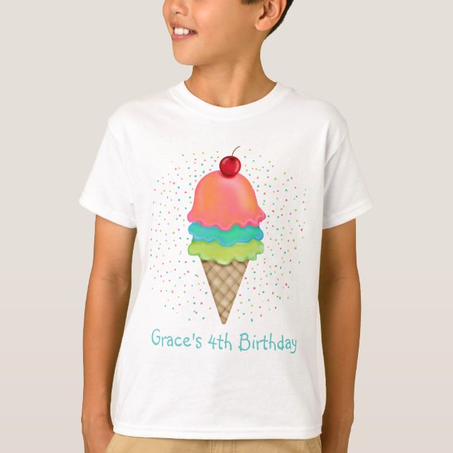 T-shirt Festins de crème glacée (Devant)