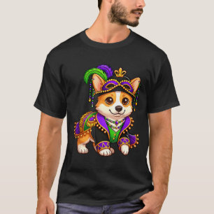 T-shirt Festival Carnaval Mardi Gras Amoureux de Chien Cor