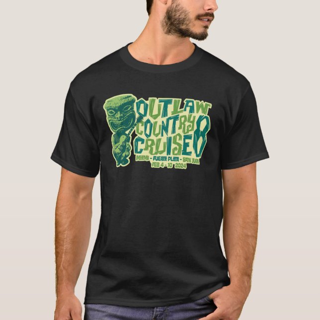T-SHIRT FESTIVAL DE CROISIÈRE DE PAYS OUTLAW 2024 (Devant)