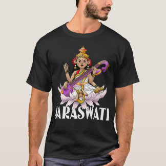 T-shirt Festival de Diwali de la déesse hindoue de Saraswa