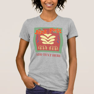 T-shirt Festival de Jazz : Coeurs Abstraits