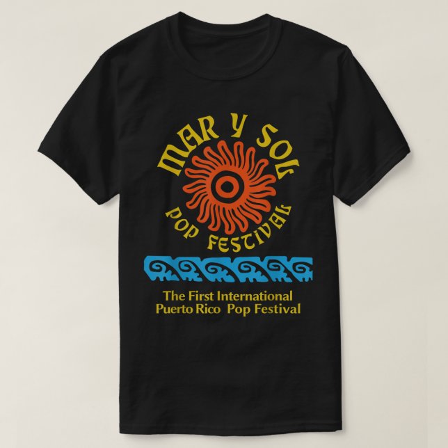 T-shirt Festival de la pop pop de Mar y Sol (Design devant)