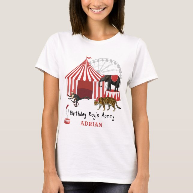 T-shirt Festival du Carnaval Big Top Anniversaire Thème (Devant)