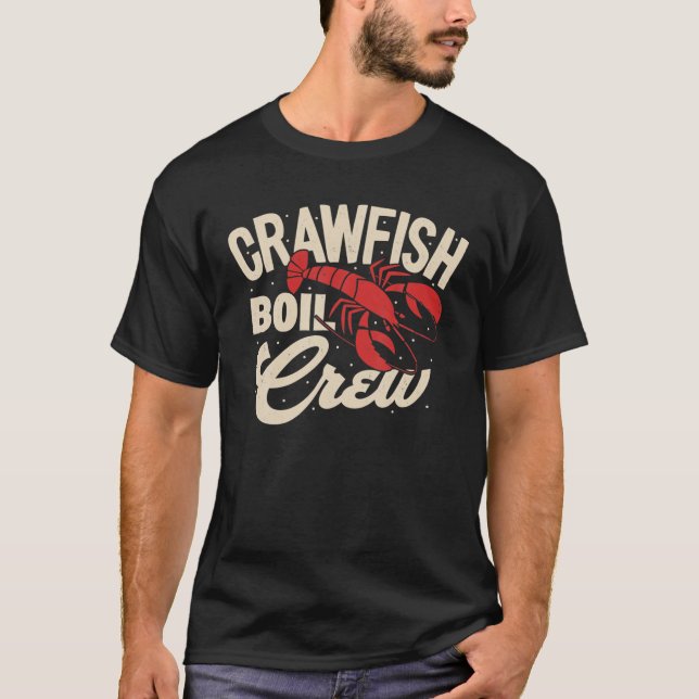 T-shirt Festival Party Crawfish Boil Crew Cajun Crayfish S (Devant)