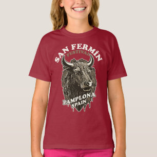 T-shirt Festival San Fermin - La Course Des Bulls