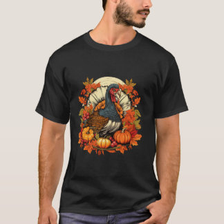 T-shirt Festival Thanksgiving Turquie Famille Citrouille A