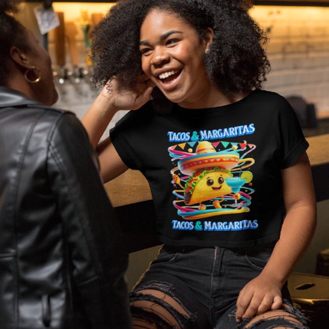 T-shirt Festive Fiesta Flavours tacos et margaritas (Créateur téléchargé)