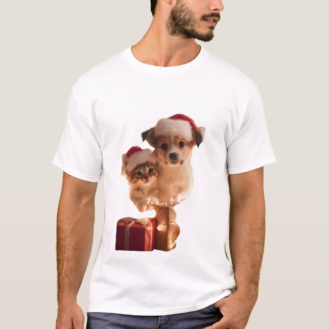 T-shirt Festive Fur Friends (Devant)