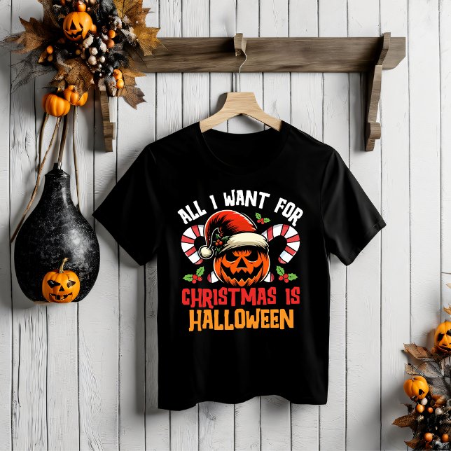 T-shirt Festive Fusion Fun : Halloween rencontre Noël (Créateur téléchargé)
