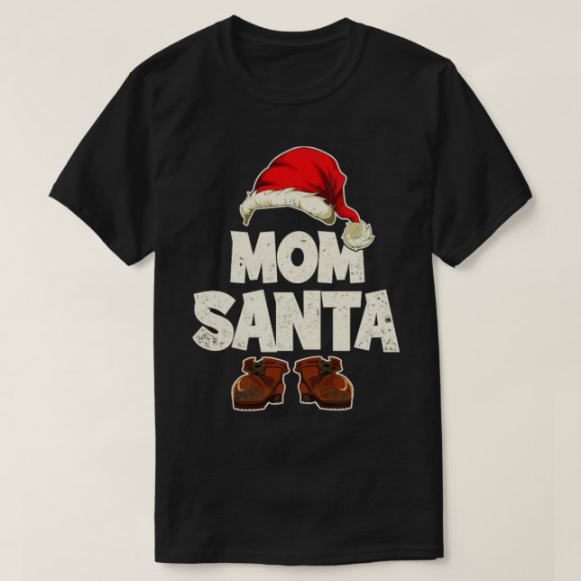 T-shirt Festive Maman Père Noël Drôle Noël Noël Noël Noël  (Design devant)