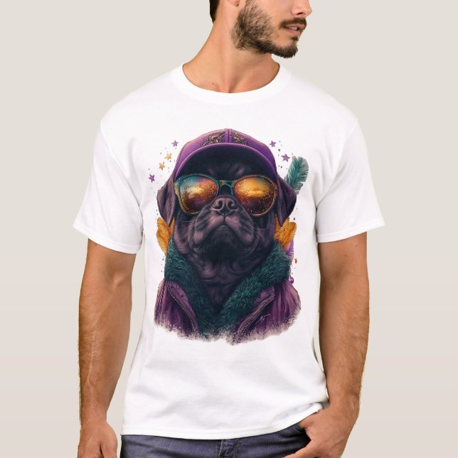 T-shirt Festive Mardi Gras Carlin Vibrant (Devant)