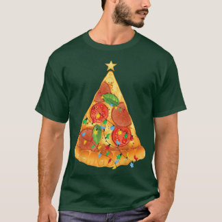 T-shirt Festive Pizza Nouvel An Fête de Noël