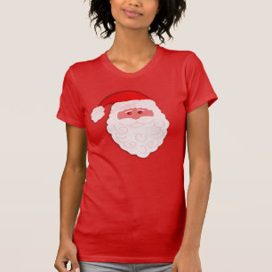 t-shirt festive visage de Santa Noël