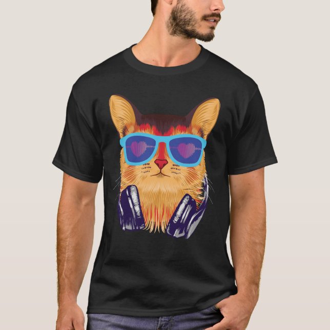 T-shirt Fête Cat (Devant)