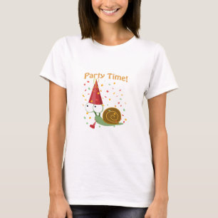 T-shirt Fête Confetti Heure ! Escargot