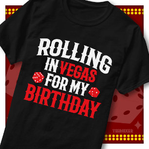 T-shirt Fête d'anniversaire à Vegas avec l'équipe de la Ch