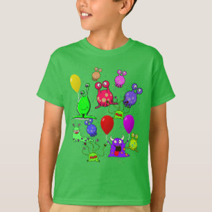 T-shirt Fête d'anniversaire avec Aliens