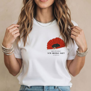 T-shirt Fête d'anniversaire de 50 ans de la danseuse flame
