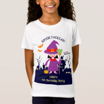 Fête d'anniversaire de fille en costume d'Hallowee