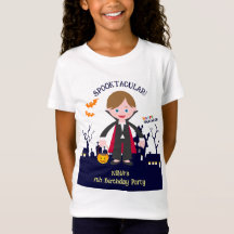 Fête d'anniversaire de fille en costume d'Hallowee