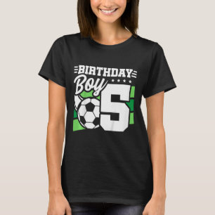 T-shirt Fête d'anniversaire de football pour enfants - Gar