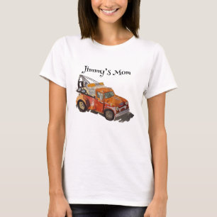 T-shirt Fête d'anniversaire de garçons avec dépanneuse