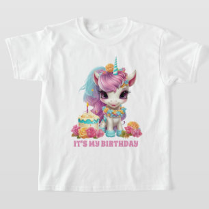 T-shirt Fête d'anniversaire de la petite fille