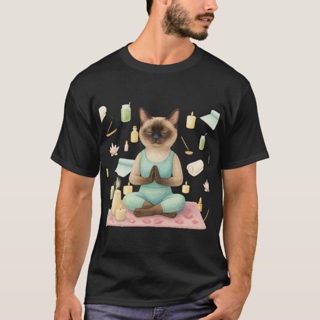 T-shirt Fête d'anniversaire de yoga pour Amoureux de les c (Devant)